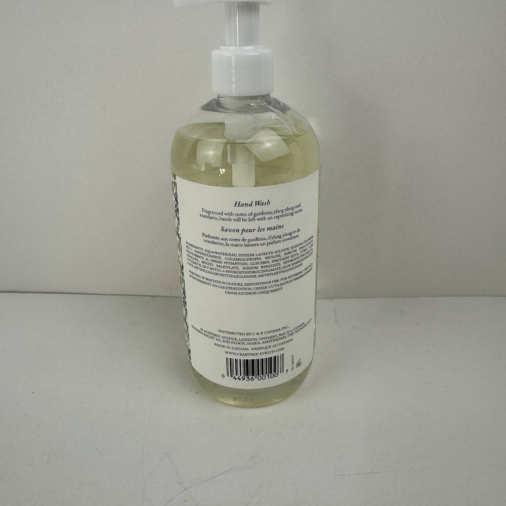 Crabtree & Evelyn Wisteria Hand Wash 16.9 oz Floral Soap New - Picture 4 of 7